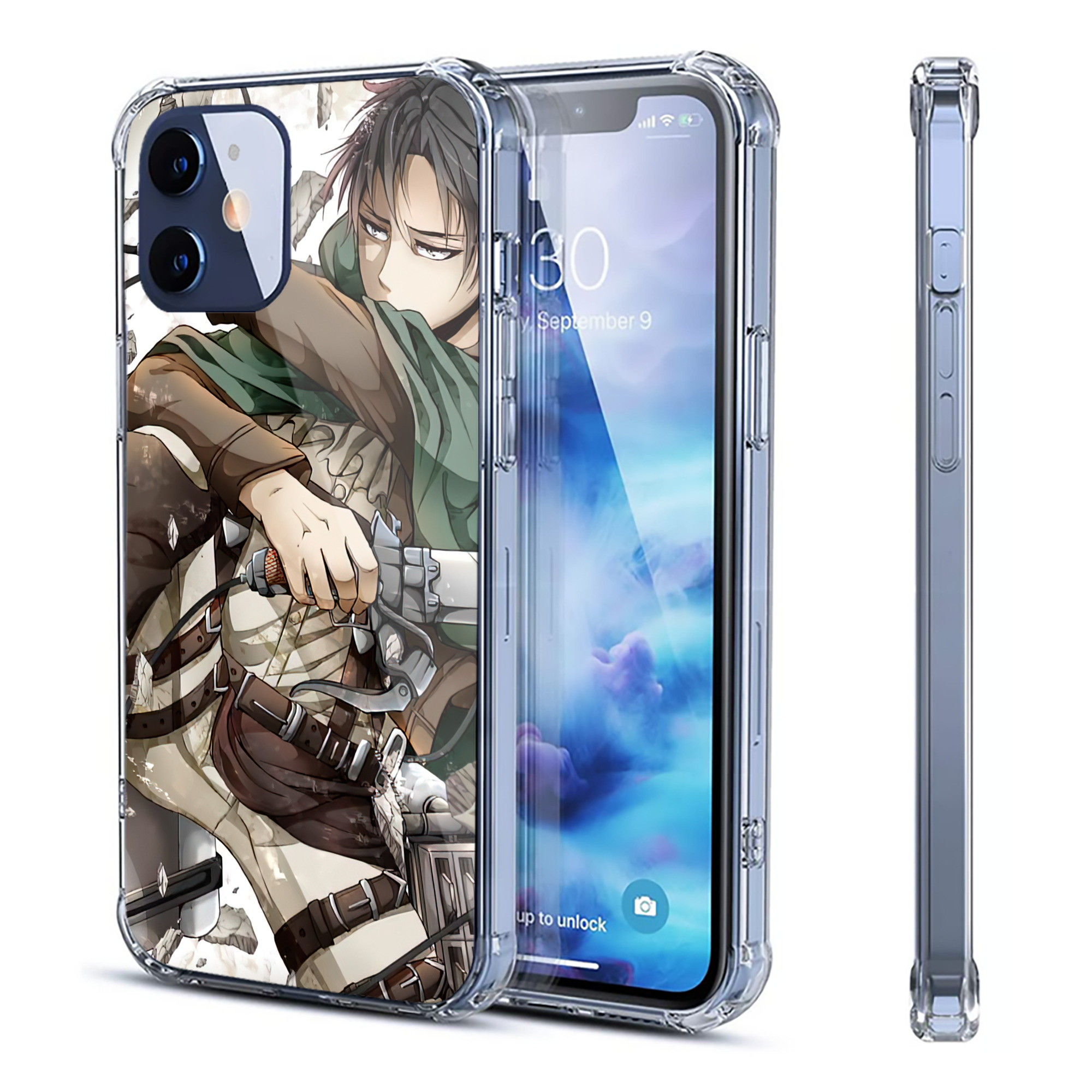 （画像用） 進撃の巨人 Attack on Titan 【iPhone 12シリーズ対応】透明スマホケース（クリアソフトケース）